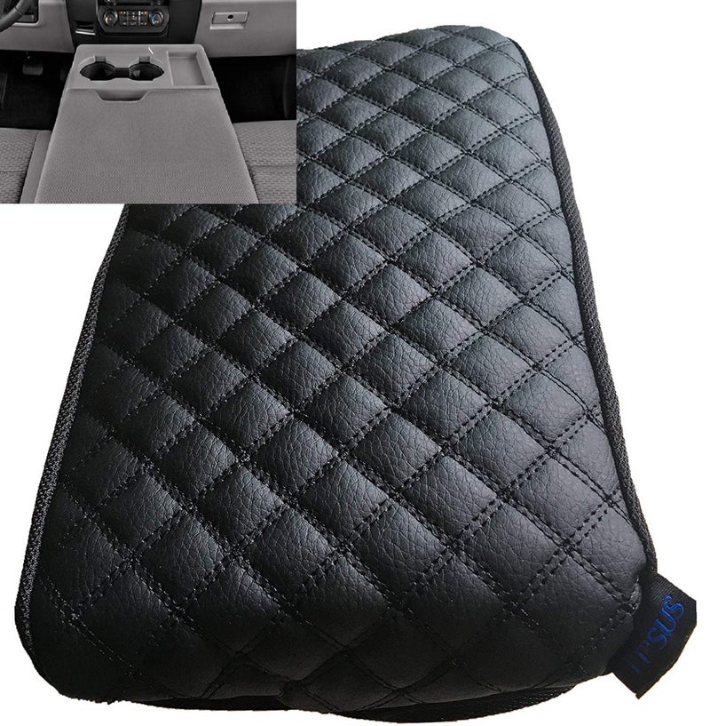 it's us Center Console Armrest Cover for Ford Fâ€‘150 / Fâ€‘250 / Fâ€‘350 / Fâ€‘450 â€“ Synthetic Leather Armrest Lid for 40/20/40 Jump Seat Trucks (Fits Many Years) - Image 1